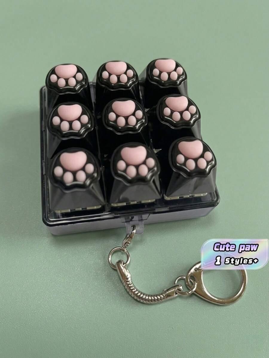 1个猫爪牌九格无灯轴测试仪，带减压按钮和链条 - 彩色 - 查看 1