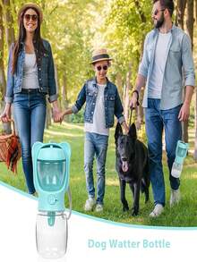 1pc Portable Pet Travel Bottle For Dog And Cat For Drink More Water Dog Outing Dog Stuff Water Bottle Camping - Blue - View 6