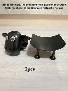 1/2PCS 3D Printed Funny Black Sheep Shape Freestanding Toilet Paper Holder Set Bathroom Tissue Dispenser Storage Rack Cute Bathroom Decor Novelty Unique Gift For Adults Home Accessories Self Standing - one-size - View 12