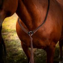 1Pc Handmade Braided Horse Neck Collar With Tassel, Decorative Equestrian Neck Strap For Riding & Training, Durable & Stylish Horse Tack Accessory For Show, Trail, Or Daily Use. - O-ring - View 2