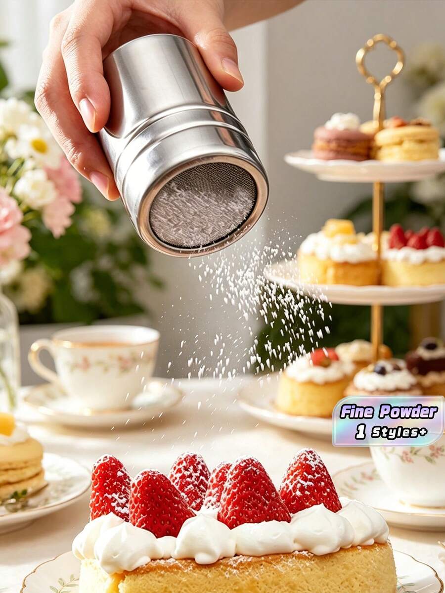 1 pieza Lata de acero inoxidable para café en polvo, útiles escolares para volver a la escuela - Multicolor - Ver 1