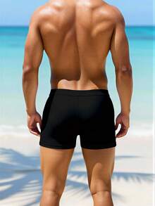 ZELFYO Men's Striped Contrast Color Casual Swim Trunks For Beach/Resort, Holiday - Multicolor - View 2