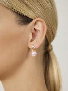 MOTF PREMIUM FAUX PEARL EAR CUFFS - Gold-Pink Pearl - View 3
