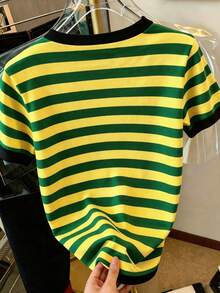 EMERY ROSE Áo thun cổ tròn dáng rộng in họa tiết 23 kiểu dáng dành cho người hâm mộ bóng đá World Cup Brazil. - Nhiều màu - Xem 2