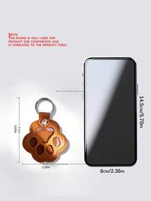 1个纪念版皮革宠物毛发收纳袋 - 多功能便携钥匙扣，适用于猫狗，宠物毛发纪念收集盒 - 彩色 - 查看 3