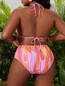 Slaydiva 2026 New Sexy Plus Size Bikini Set For Beach Vacation Party - Multicolor - View 2