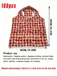 1/160 Large Capacity Shopping Bag, Friendly Bag, Creative Portable Printing Handheld Storage Bag - Multicolor - View 13