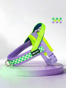 1件装狗牵引鞍式宠物狗胸背带，适用于中小型犬外出散步，防爆背心 - 彩色 - 查看 7