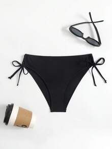 Swim Vcay Back To School Women's Summer Side Tie 2-Piece Swimwear Set - Multicolor - View 5