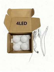 1 USB Tri Color Adjustable Fill Light Bulb, 4/6/8/10/12LED Light Bulb, 3 Color Adjustable Mirror Lights, Dressing Mirror 3000K Warm 4000K Natural 6500K Daylight White Portable Makeup Mirror Light, Suitable, Bathroom Mirror Lighting, Various Scenes - Multicolor - View 15