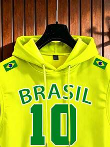 Aesthetic Post Brazil Jersey Style Summer Football Soccer Men Tank Tops - Yellow - View 5