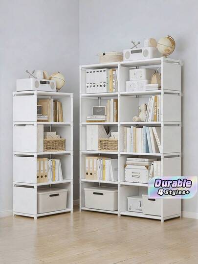 1 Small To Medium-Sized Multi-Functional Cubic Bookshelf/Wardrobe, 32.28 Inches /16.14 Inches Wide, Independent Ground-Supported Storage Rack With Bookshelf, Perfect For Bedroom Or Living Room Furniture, Ideal Choice For Christmas Or Thanksgiving.