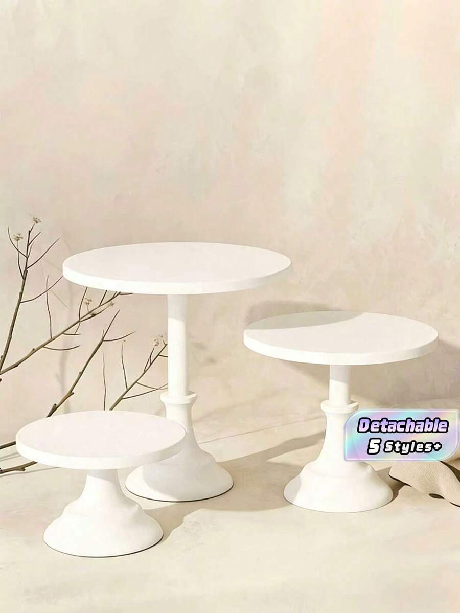 European Style Metal High Foot Tray Wedding Party Decorative Pedestal Stand Gold Silver Ornate Centerpiece Riser For Tabletop Vase Candle Holder Display - Multicolor - View 1