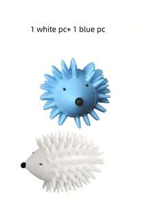 1/2PCS Durable Plastic Hedgehog Ball Dog Chew Toy Spiky Teeth Cleaning Massage Gum Health Interactive Fetch Play No Battery Needed For Small Medium Large Dogs Pet Supplies - Multicolor - View 12
