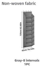 1pc Door Shoe Storage Bag, 6-Layer 8-Layer Door Rear Shoe Rack, Suitable For Multiple Pairs Of Shoes, Large Deep Pocket Hanging Shoe Storage, Can Store Wardrobe, Dormitory, RV, Narrow Door-Gray Door Shoe Storage Bag, With Large Deep Pocket, Narrow Shoe Rack For Door Hanging Boots Storage, Black Door Shoe Storage 12 Large Pocket Shoe Storage Bag Shoe Rack Door Wardrobe Shoe Storage Rack Suitable For Walls, Dormitory And Narrow Door Storage Shoe Rack - Multicolor - View 23