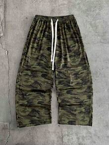 AXEPEAK Men's Camouflage Print Casual Loose Sweatpants, Pocket, Sports, Streetwear - Multicolor - View 5