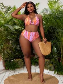 Slaydiva 2026 New Sexy Plus Size Bikini Set For Beach Vacation Party - Multicolor - View 4
