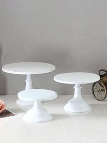 European Style Metal High Foot Tray Wedding Party Decorative Pedestal Stand Gold Silver Ornate Centerpiece Riser For Tabletop Vase Candle Holder Display - Multicolor - View 5
