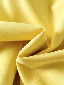 SHEIN Vintaside Kids Young Girl' Sleeveless Yellow Dress, Soft And Fresh With Pleated Dress Body, Decorated With 3D White Flower On Shoulder And Hem, Elegant And Cute For Outdoor, Casual, Holiday Wear In Spring And Summer - Yellow - View 7