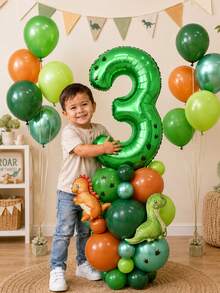 MINKOJA MINKOJA 41pcs Dinosaur Balloon Set With T-Rex Foil Balloons For Birthday Party Decorations, BabyShower, Party Supplies - View 1