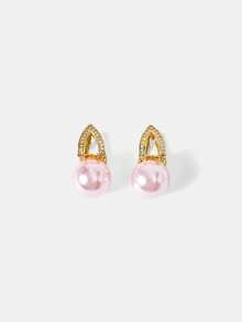 MOTF PREMIUM FAUX PEARL EAR CUFFS - Gold-Pink Pearl - View 2
