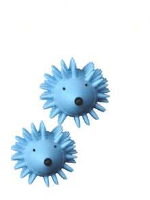 1/2PCS Durable Plastic Hedgehog Ball Dog Chew Toy Spiky Teeth Cleaning Massage Gum Health Interactive Fetch Play No Battery Needed For Small Medium Large Dogs Pet Supplies - Multicolor - View 10