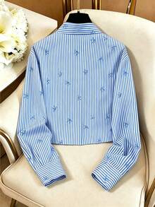 GlowEve Camisa casual y elegante de manga larga con botones para mujer, adecuada para volver al colegio, ir al trabajo, uso diario, otoño/invierno - Multicolor - Ver 4