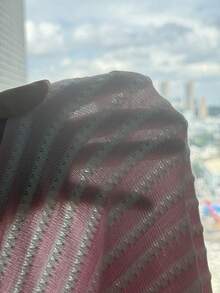 SHEIN Tween女孩粉色條紋圓領落肩上衣與抽繩短褲休閒兩件套童裝 - 粉色 - 查看 6