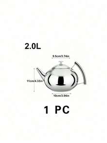 1pc Stainless Steel Tea Kettle With Filter - Induction Cooker Compatible - Silvery/Golden Finish - Perfect For Coffee And Tea Lovers - Hotel Quality - Drinkware And Tea Accessories - Multicolor - View 13