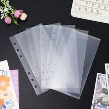 5pcs A6/A7 Binder Devider Bags, Left Opening Index Pages, Tickets/Money/Banknotes Holder Bags, Waterproof PP Organizer Bags Back To School - Multicolor - View 17