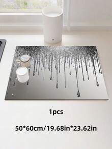 1件装 2D 平面耐热防滑橡胶炉灶保护垫 防刮多功能盖垫 适用于电磁炉、玻璃灶台、烤箱、洗衣机、烘干机、厨房装饰 - 彩色 - 查看 12