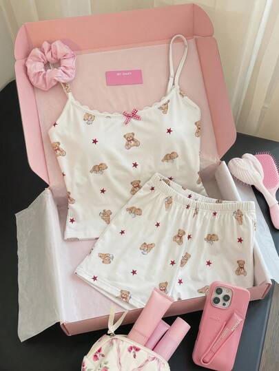 CovetEZ Bộ 2 món dành cho nữ, gồm áo cardigan tay ngắn kẻ sọc và quần short mềm mại ôm sát kẻ sọc, thích hợp mặc ở nhà, đi nghỉ mát, đi học, hoặc trong mùa tốt nghiệp.