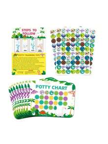 Toilet Training Reward Chart Stickers, Waterproof, Easy To Wipe, Reusable, Suitable For Toilet Training Progress Tracking Tools. - Multicolor - View 8