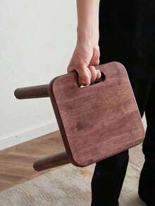 1pc Handmade Small Cookie Wooden Chair Multifunctional Stool For Bedroom Playroom Eating Reading Shoe Changing Christmas Stocking Fillers Holiday Gift Ideas Must Haves - Multicolor - View 16