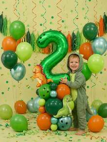 MINKOJA MINKOJA 41pcs Dinosaur Balloon Set With T-Rex Foil Balloons For Birthday Party Decorations, BabyShower, Party Supplies - View 7