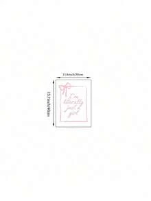 SHEIN Tranh treo tường 1/3 chiếc hình nơ hồng, tranh in hình quả anh đào kiểu preppy, tranh vẽ trên vải canvas "Tôi chỉ là một cô gái bình thường", tranh trang trí theo phong cách nữ tính cho phòng khách, phòng ngủ, phòng ký túc xá, phòng ngủ (không khung). - Nhiều màu - Xem 15
