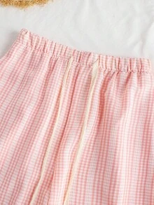 GlowEve Women's Casual Girlisim Pastal Drawstring Waist Pants Golf Autumn - Pink - View 3