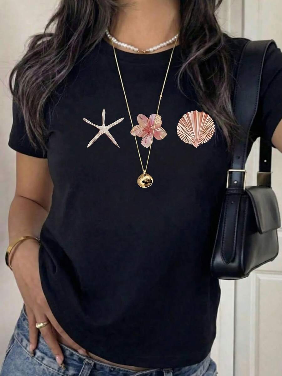 Women T-Shirts - Black - View 1