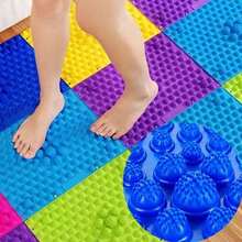 1/3/5Pcs Reflexology Foot Massage Mat Acupressure Sensory Toys For Special Needs ADHD Sport Adults 29*39 - Multicolor - View 16