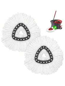 2Pcs /5Pcs Spin Mop Replacement Heads Microfiber Refill Washable Reusable For Home Floor Cleaning - multicolor - View 7