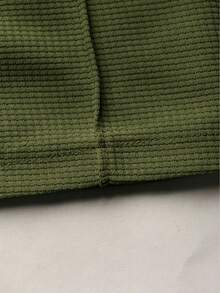 Manfinity Homme 男士休闲翻领短袖Polo衫和长裤，夏季通勤套装 - 軍綠色 - 查看 3