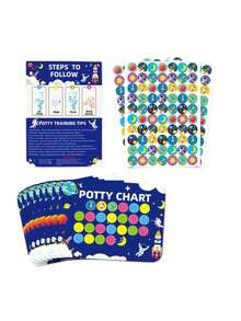 Toilet Training Reward Chart Stickers, Waterproof, Easy To Wipe, Reusable, Suitable For Toilet Training Progress Tracking Tools. - Multicolor - View 11