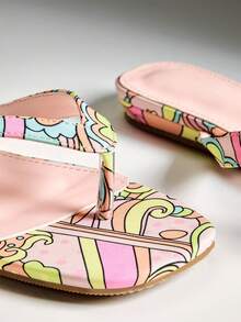 SHUZIA Sandal Jepit Datar Wanita untuk Musim Panas - MultiWarna - View 8