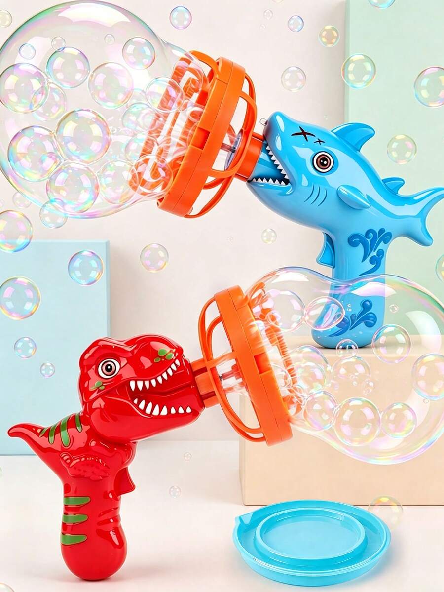 MINKOJA 2-In-1 Dinosaur/Unicorn Bubble Machine, Featuring A Double-Layer Large Bubble Design, One-Touch Operation For Massive Bubble Output, And 360° Leak-Proof Construction. A Fun Toy For Summer Outdoor Activities And Parent-Child Bonding. - Multicolor - View 1