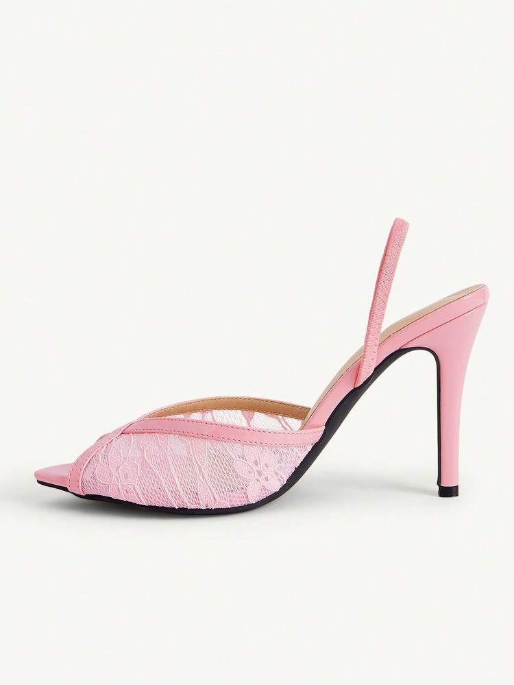 CUCCOO CHICEST Summer Pink Mesh Pointed Thin Heel Elegant Gorgeous Sexy Party Evening Ceremony Ladies High Heel Sandals