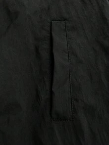 Manfinity EMRG Chaqueta casual de manga larga con cremallera, cuello alto y empalme de color contrastante para hombre - Verde - Ver 6