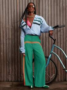 NYA SZN Women Pants - Green - View 1