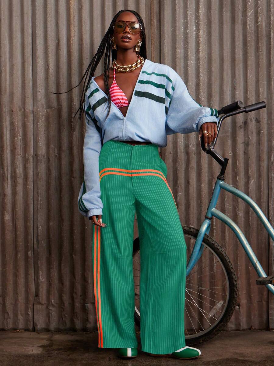NYA SZN Women Pants - Green - View 1