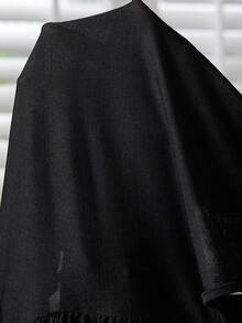 Levarali بودي سويت أنيق بتصميم رومانسي من الدانتيل الأسود للنساء ذوات الأحجام الكبيرة، بدون أكمام - الأسود - مشاهدة 7