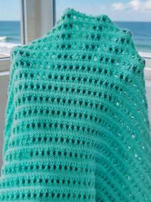 Flora Isola Flora Isola Spring/Summer Sleeveless V-Neck Backless Knit Dress, Casual Beach Vacation Style - Mint Blue - View 6